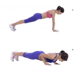 Step by step instruction for push ups