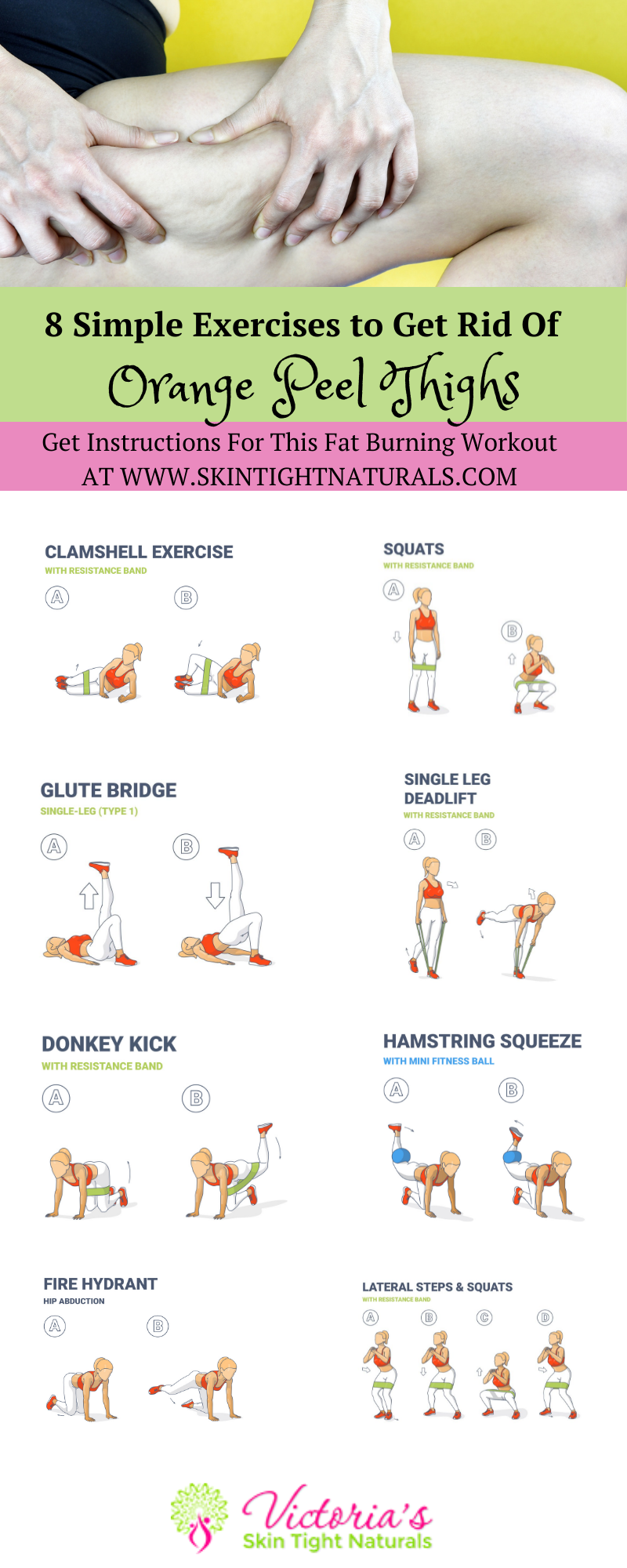 8 Simple Exercises To Get Rid Of Orange Peel Thighs
